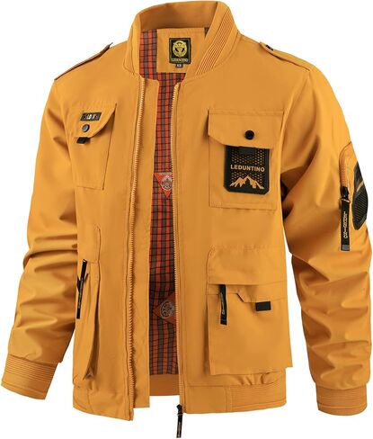Men's Bomber Jacket, Lightweight Casual Spring Fall Windbreaker, Travel Hiking Golf Jackets in Saudi Arabia