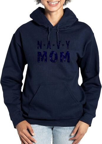 سويت شيرت بغطاء للرأس من CafePress NAVY MOM للسيدات in Kuwait