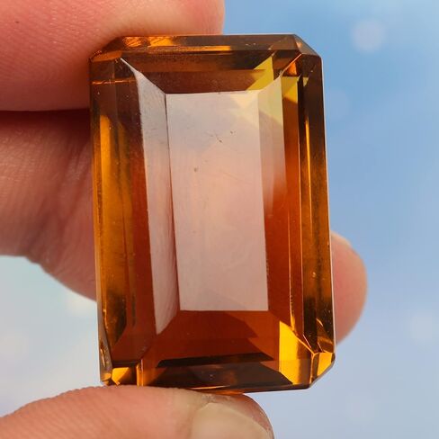 REAL-GEMS توباز دخاني فضفاض 90 قيراط. قطع زمرد ممتازة أحجار كريمة مفكوكة GGS-968 in Kuwait