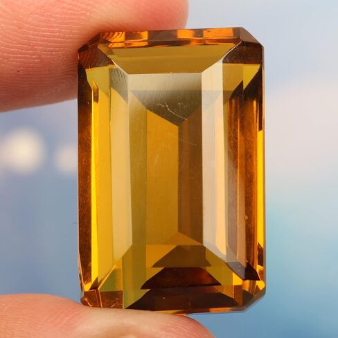 REAL-GEMS توباز دخاني فضفاض 90 قيراط. قطع زمرد ممتازة أحجار كريمة مفكوكة GGS-968 in Kuwait