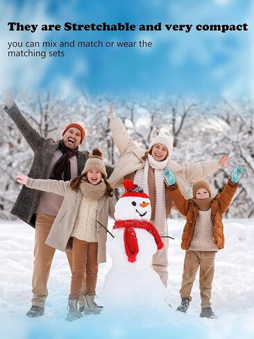 18 Pairs Kids Grip Gloves Winter Anti-Skid Gloves Warm Full Fingers Glove Stretchy Knitted Glove for Toddler Boys Girls in Saudi Arabia