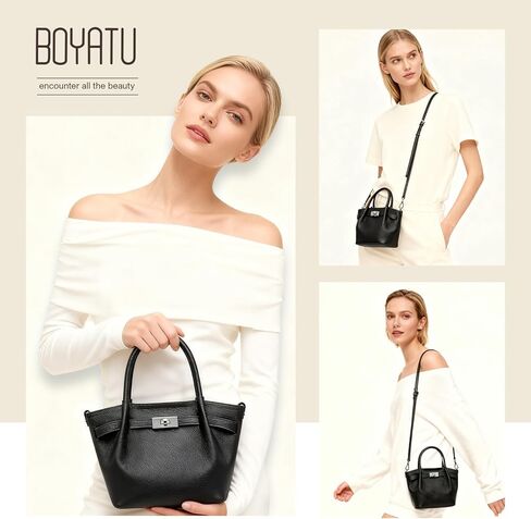 Genuine Leather Bucket Bags for Women: Small Tote Purses for Ladies Luxury Designer Crossbody Satchel Handbags in Saudi Arabia
