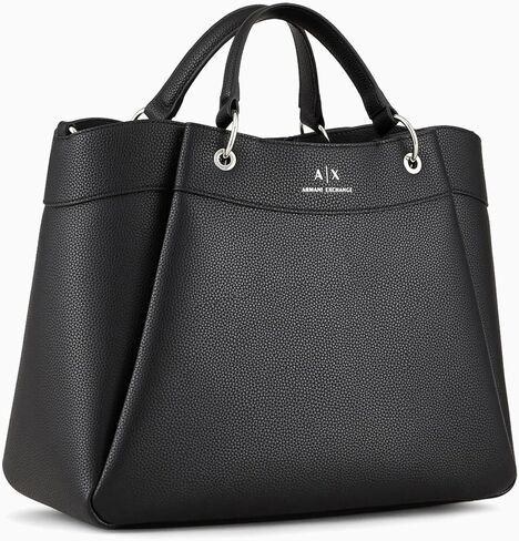 حقيبة تسوق Wave كبيرة للنساء من Armani Exchange، لون أسود، مقاس واحد in Saudi Arabia