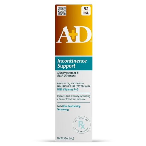 A+D Incontinence Support Skin Protectant & Rash Ointment – Treats & Prevents Incontinence Rash, Soothes Chafed Skin, Odor Neutralizing Technology - 16 oz in Kuwait