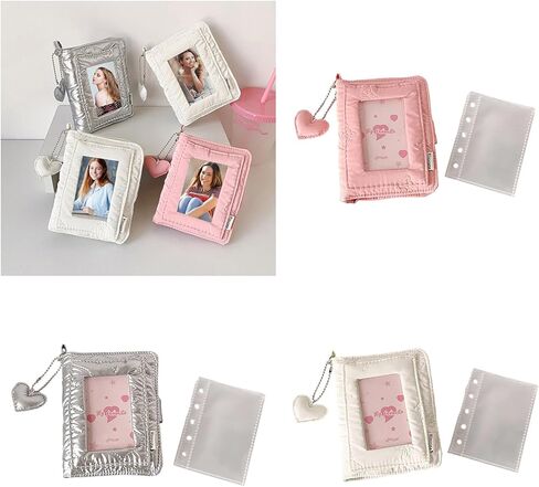 Minimalists Travel Friendly 3 Inch Photo Album Removable Inserts Pocket Size Picture Organisers 5 Rings Photocard Binder Photo Binder in Saudi Arabia