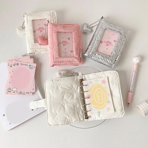 Minimalists Travel Friendly 3 Inch Photo Album Removable Inserts Pocket Size Picture Organisers 5 Rings Photocard Binder Photo Binder in Saudi Arabia