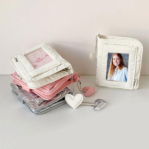 Minimalists Travel Friendly 3 Inch Photo Album Removable Inserts Pocket Size Picture Organisers 5 Rings Photocard Binder Photo Binder in Saudi Arabia