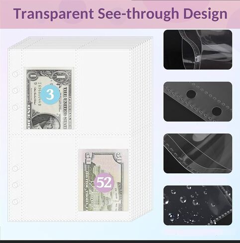 100 Envelopes Money Saving Challenge, 100 Envelope Challenge Binder, Easy and Fun Way to Save $5,050, Savings Challenges Budget Book Binder with Cash Envelopes for Office,Home,School (Black) in Saudi Arabia