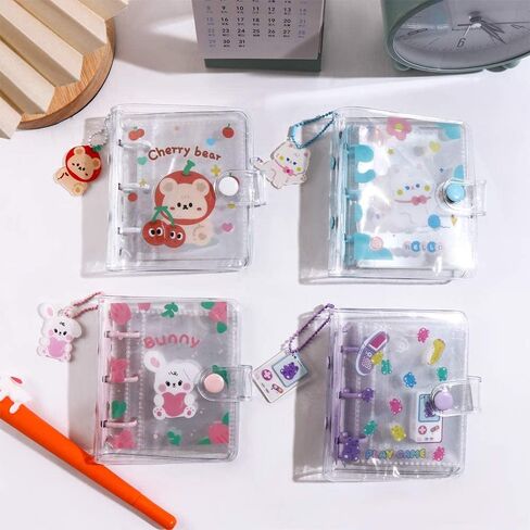 Photo Album Stationery Loose Leaf Notebook Mini 3 Hole Planner Hand Book Binder Ring Notebook(60sheet page) in Saudi Arabia
