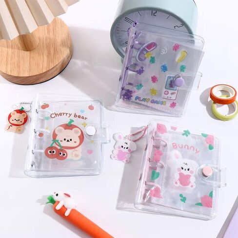 Photo Album Stationery Loose Leaf Notebook Mini 3 Hole Planner Hand Book Binder Ring Notebook(60sheet page) in Saudi Arabia
