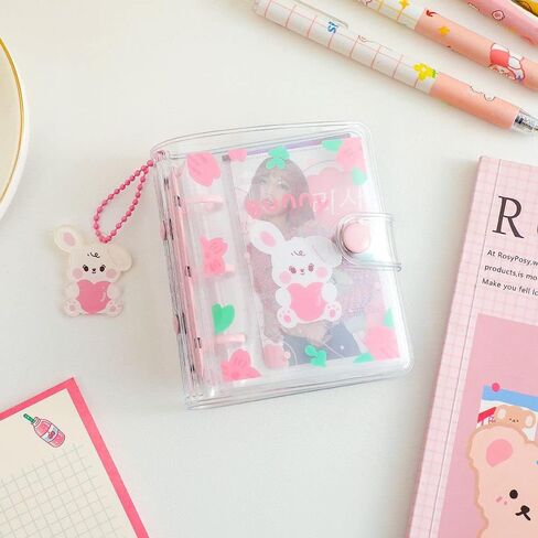 Photo Album Stationery Loose Leaf Notebook Mini 3 Hole Planner Hand Book Binder Ring Notebook(60sheet page) in Saudi Arabia