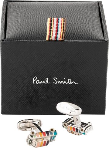 أزرار أكمام صغيرة للرجال من PS Paul Smith "Artist Stripe"، شريط راكبي الدراجات، مقاس واحد in Kuwait