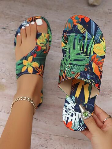 Women's Summer Flip Flops - Soft Sole Casual Beach Sandals, Fashionable & Versatile in Saudi Arabia