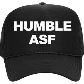 Humble Asf Trucker Hat | Meme Funny Rich Comedian Skit | Premium Mesh Foam Snapback Hat for Men & Women in Saudi Arabia
