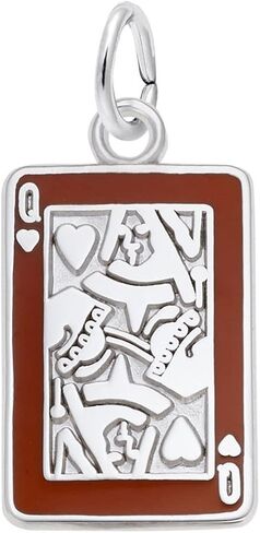 Rembrandt Queen of Hearts Charm w/Red Enamel in Saudi Arabia