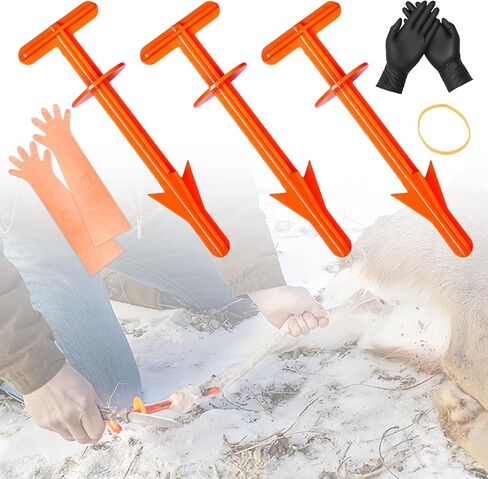 Butt Out Tool Deer Hunting Field Dressing Accessories for Big Game Livestock Anal Cleaning, Outdoor Portable Hunting Gear, 3 Pcs in Saudi Arabia