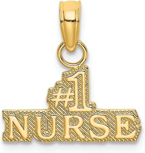 FJC Finejewelers 14k Yellow Gold #1 Nurse Charm in Saudi Arabia
