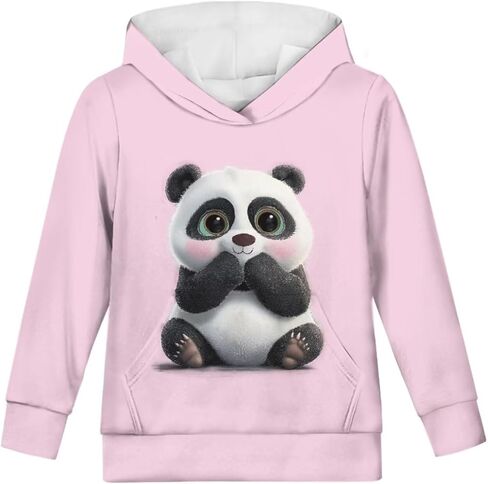 Cute Hoodie for Girls Hooded Long Sleeve Sweatshirts Youth Teen Crew Neck Pullover 6-16T in Saudi Arabia