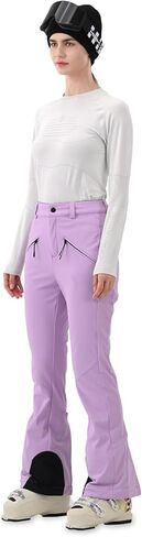 Womens Ski Pants Slim Fit Snow Fleece Lined Snowboard Soft Shell Fitted Insulated Waterproof Windproof Warm in Saudi Arabia