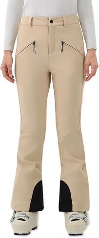 Womens Ski Pants Slim Fit Snow Fleece Lined Snowboard Soft Shell Fitted Insulated Waterproof Windproof Warm in Saudi Arabia