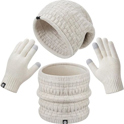 وشاح شتوي من Warmiehomy للنساء، قبعة صغيرة 3 في 1 مع وشاح وقفازات in Kuwait
