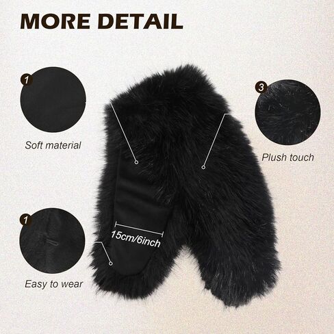 XEPST Faux Fur Shawl for Women, Women's Faux Fur Collar Scarf Wrap Winter Neck Warmer in Saudi Arabia