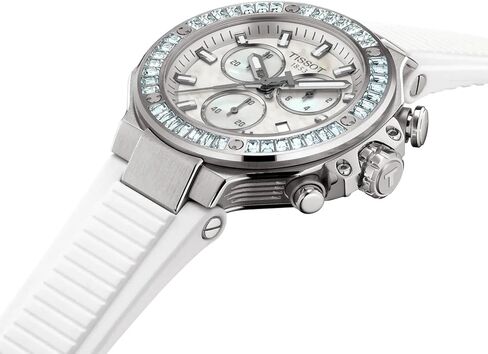 Tissot T-Race Chronograph 38mm, Swiss Quartz Watch, Stainless Steel Case, White Dial, T1418179711100 in Saudi Arabia