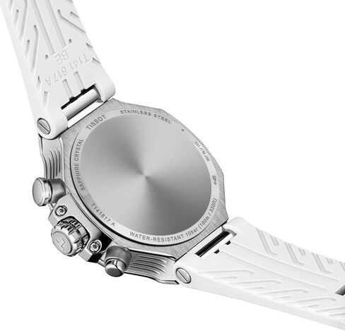 Tissot T-Race Chronograph 38mm, Swiss Quartz Watch, Stainless Steel Case, White Dial, T1418179711100 in Saudi Arabia