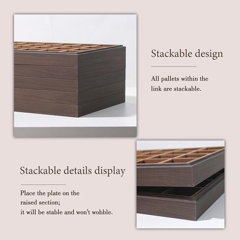 2Pcs/Set Ring Organizer Tray, Stackable Jewelry Organizer Trays for Drawer,100 Slots Wood Rings Earring Stud Jewelry Displays for Store Selling or Home Show in Saudi Arabia
