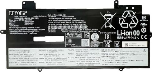 بطارية الكمبيوتر المحمول L21D4PE1 59Wh 3815mAh 4-Cell 15.52V متوافقة مع Lenovo Yoga 6-13ALC7 / Yoga 6-13ABR8 Series L21C4PE2 L21M4PE2 in Saudi Arabia