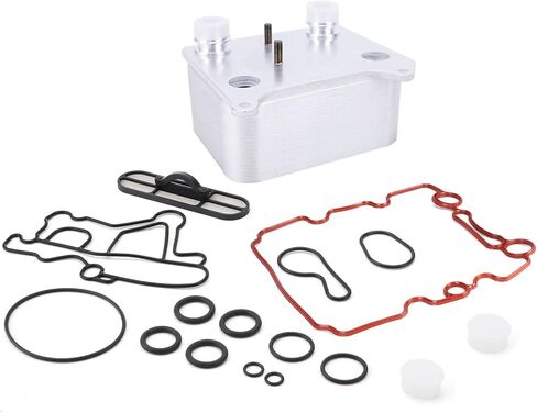 904-228 Engine Oil Cooler Kit Adapter For Ford E-350 club wagon E-450 Excursion F-250 F-350 F-450 F550 super duty 2003 2004 2005 2006 2007 2008 2009 2010 Accessories Including Gasket 3C3Z-6A642-CA in Kuwait