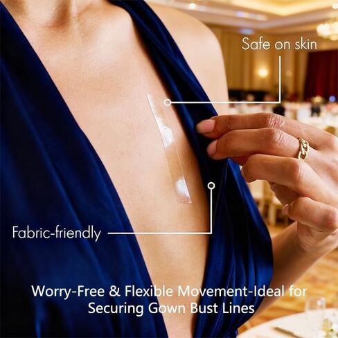 Invisible Lingerie Tape for Dresses 50 Strips,Double-Sided Adhesive,Secure Wardrobe,Stop Wardrobe Malfunction in Saudi Arabia