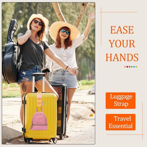 5pcs Luggage Belt, Colorful Carrying Clip Buckle, Travel Portable Luggage Straps, Adjustable Luggage Travel Belt Accessories, Practical Suitcase Straps in Saudi Arabia