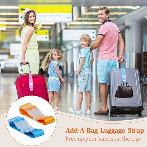 5pcs Luggage Belt, Colorful Carrying Clip Buckle, Travel Portable Luggage Straps, Adjustable Luggage Travel Belt Accessories, Practical Suitcase Straps in Saudi Arabia