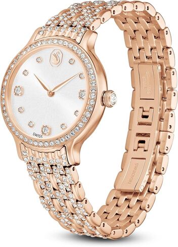 Swarovski Imber Watch, Swiss Made, Metal Bracelet, Rose Gold Tone, Rose Gold-Tone Finish in Saudi Arabia