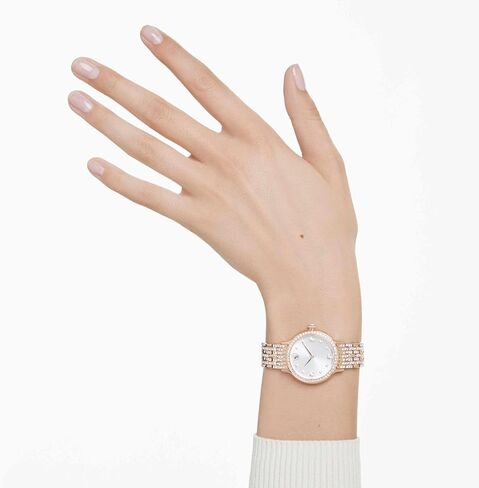 Swarovski Imber Watch, Swiss Made, Metal Bracelet, Rose Gold Tone, Rose Gold-Tone Finish in Saudi Arabia
