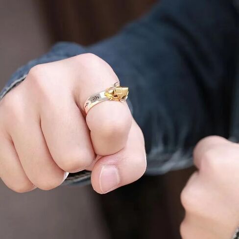 Anime Digimon Digital Monster Ring Garurumon Unisex Cosplay Adjustable Opening Angel Angewomon Rings Jewelry Gifts, As Pic, PTHOM-T03-US-TP1633 in Saudi Arabia