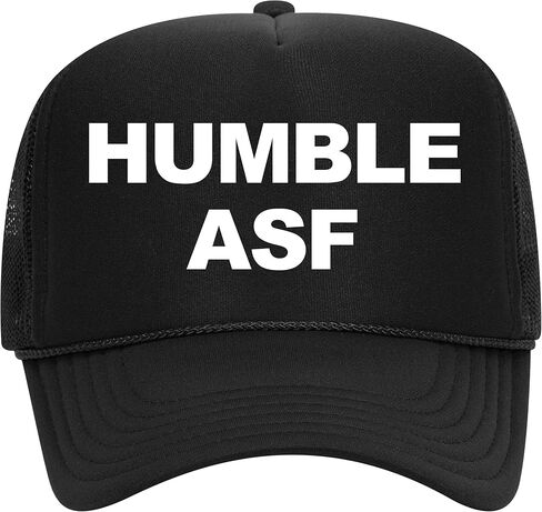 Humble Asf Trucker Hat | Meme Funny Rich Comedian Skit | Premium Mesh Foam Snapback Hat for Men & Women in Saudi Arabia