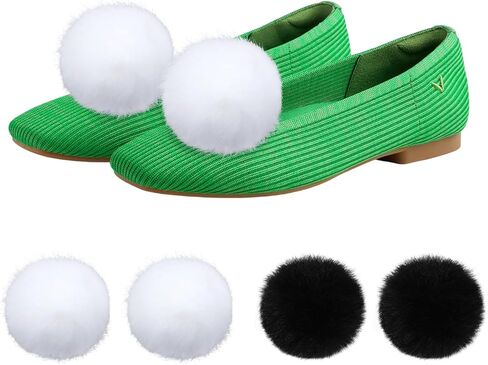 Tinkerbell Pom Poms For Shoes Fluffy Shoe Clips & Shoe Pins Pompoms Perfect Accessory For Women's Tinkerbell Costume in Saudi Arabia