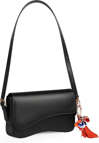 Shoulder Bag for Women Y2K Trendy Purse PU Leather Hobo Handbags Clutch Saddle Crossbody Underarm Bag in Saudi Arabia