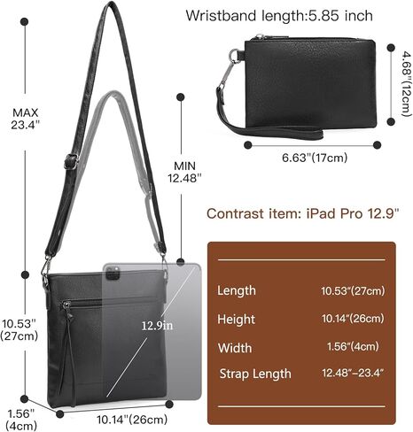 GAEKEAO Hobo Bags for Women 2PCS Soft Shoulder Bag Ladies Vegan Leather Purses and Handbags with Adjustable Shoulder Strap in Saudi Arabia