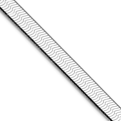 JewelryWeb 925 Sterling Silver Rhodium Plated 4.5mm Magic Herringbone Chain Necklace Chain-Necklace for Women and Men in Saudi Arabia