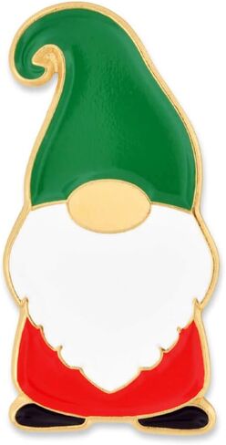 PinMart Christmas Lapel Pin - Holiday Gnome – Christmas Jewelry for Women and Men – Holiday Celebration Pin – Gold Plated Enamel Pin with Secure Clutch Back in Saudi Arabia