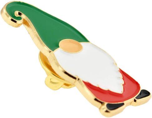 PinMart Christmas Lapel Pin - Holiday Gnome – Christmas Jewelry for Women and Men – Holiday Celebration Pin – Gold Plated Enamel Pin with Secure Clutch Back in Saudi Arabia