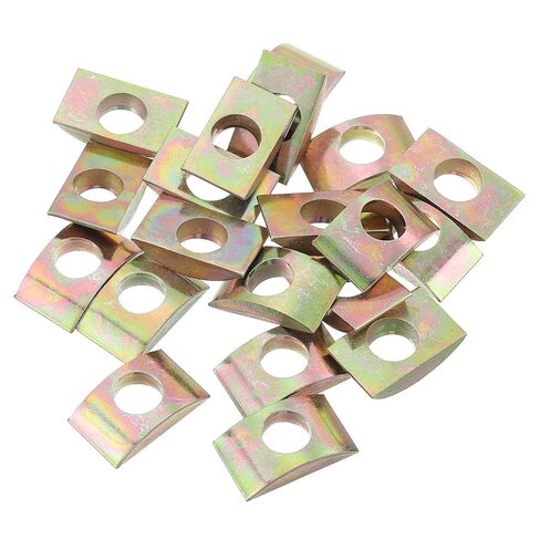 uxcell 12pcs M10 Half Moon Nuts Washers, Iron Solid Half Moon Lock Washer, Spacer Connector Hardware Fittings, Bronze in Saudi Arabia