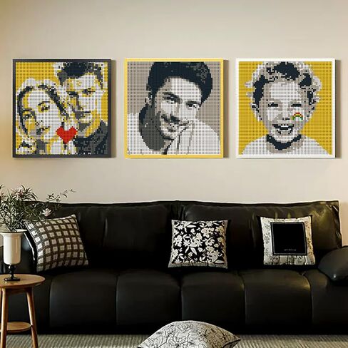 Amalia Pixel Art، تحويل أي صورة إلى لوحة فنية جدارية فسيفساء، التقاط لحظات خالدة للأشخاص - رومانسية (21.3 بوصة × 21.3 بوصة) in Kuwait