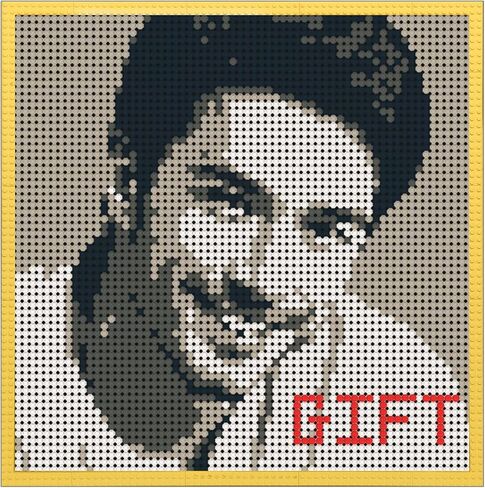 Amalia Pixel Art، تحويل أي صورة إلى لوحة فنية جدارية فسيفساء، التقاط لحظات خالدة للأشخاص - رومانسية (21.3 بوصة × 21.3 بوصة) in Kuwait