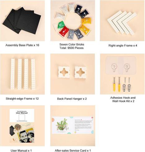 Amalia Pixel Art، تحويل أي صورة إلى لوحة فنية جدارية فسيفساء، التقاط لحظات خالدة للأشخاص - رومانسية (21.3 بوصة × 21.3 بوصة) in Kuwait