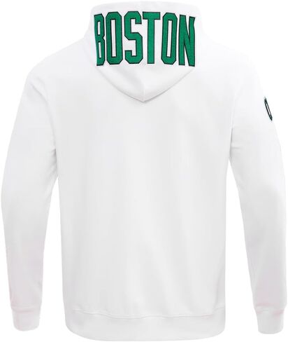 سترة بغطاء رأس بسحاب كامل للرجال من Pro Standard NBA Boston Celtics Classic Chenille باللون الأبيض مقاس 2Xl in Saudi Arabia