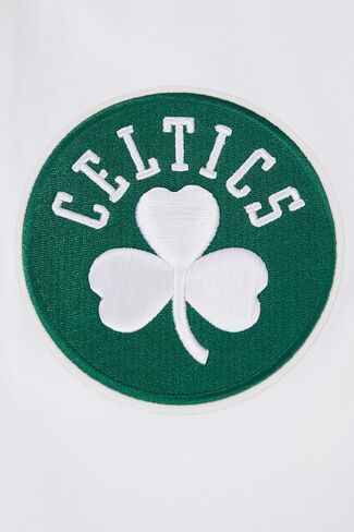 سترة بغطاء رأس بسحاب كامل للرجال من Pro Standard NBA Boston Celtics Classic Chenille باللون الأبيض مقاس 2Xl in Saudi Arabia